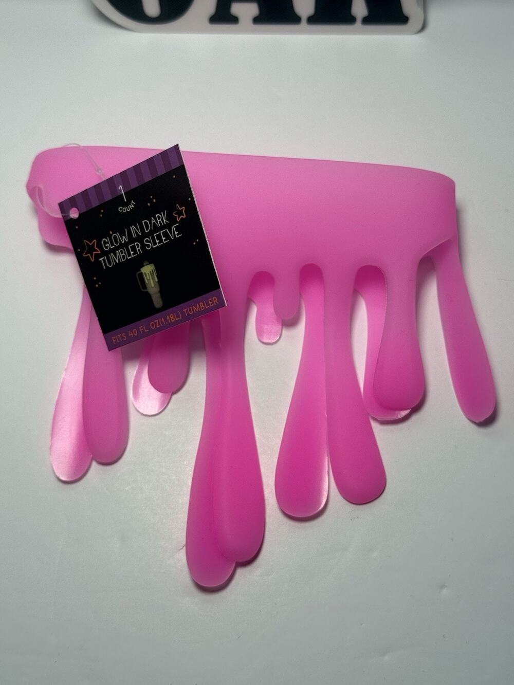 Target Bullseye Pink Glow in the Dark Slime Tumbler Sleeve Fits Stanley + More!